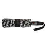 WindPro Paraguas Compacto 46 Pulgadas Blanco con Negro