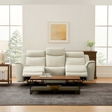 Gilman Creek Furniture, Sofá Reclinable de Piel con Sistema Eléctrico