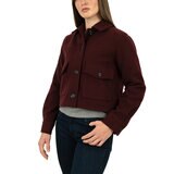 Nine West Abrigo Corto para Dama Vino Extra Grande