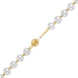 Pulsera de Perlas Cultivadas, Oro Amarillo de 14K, 19.05cm