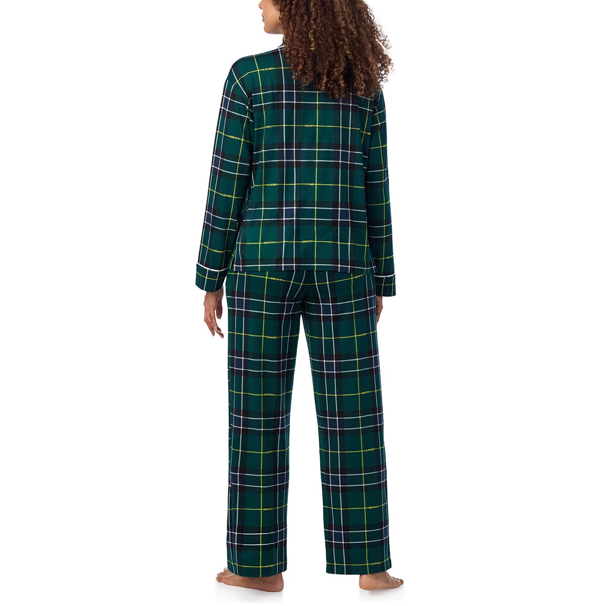 DKNY Pijama para Dama Verde Grande