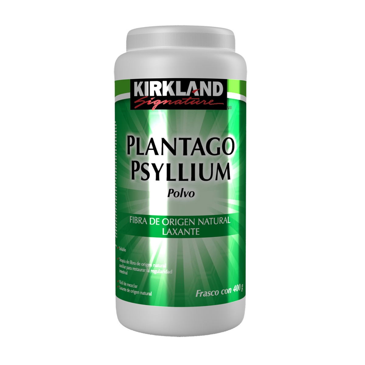 Kirkland Signature Psyllium Plantago Frasco con 400g de Polvo Sabor Natural