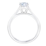 Anillo, 0.50ct Diamante Solitario, Oro Blanco de 14K Anillo, 0.50ct Diamante Solitario, Oro Blanco de 14K