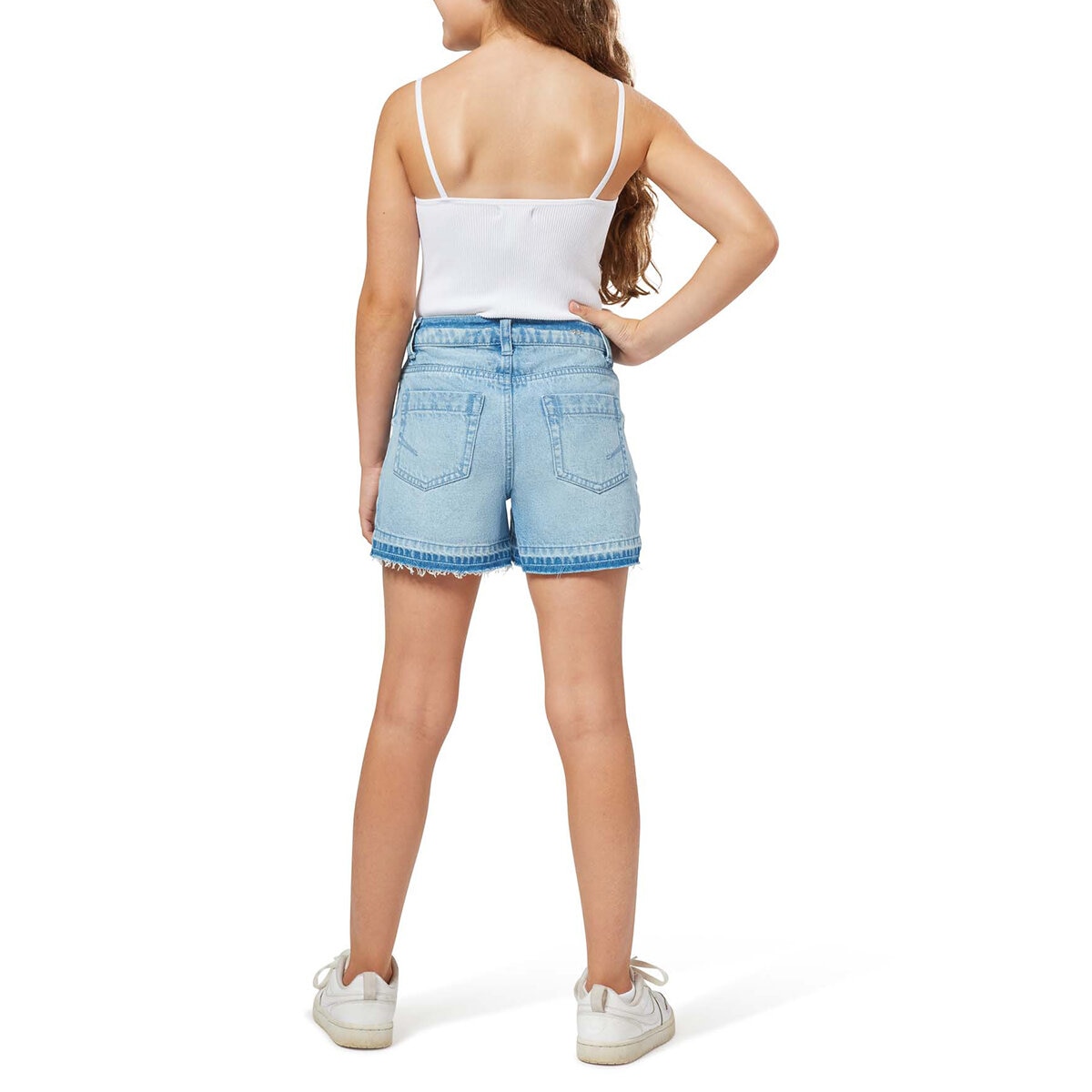 Habitual Shorts para niña azul 7