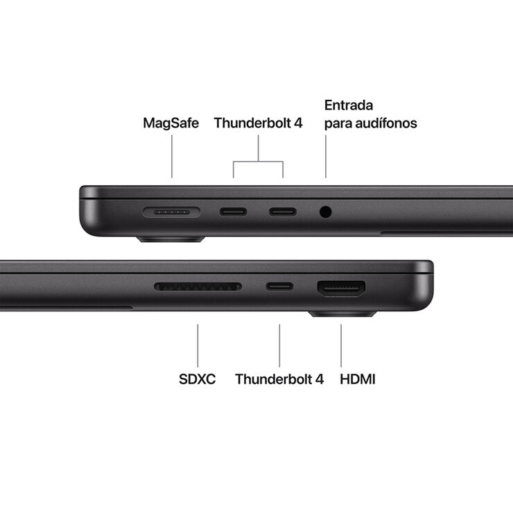 Apple MacBook Pro 14" M5 16GB 512GB SSD Negro Espacial Apple MacBook Pro 14" M5 16GB 512GB SSD Negro Espacial