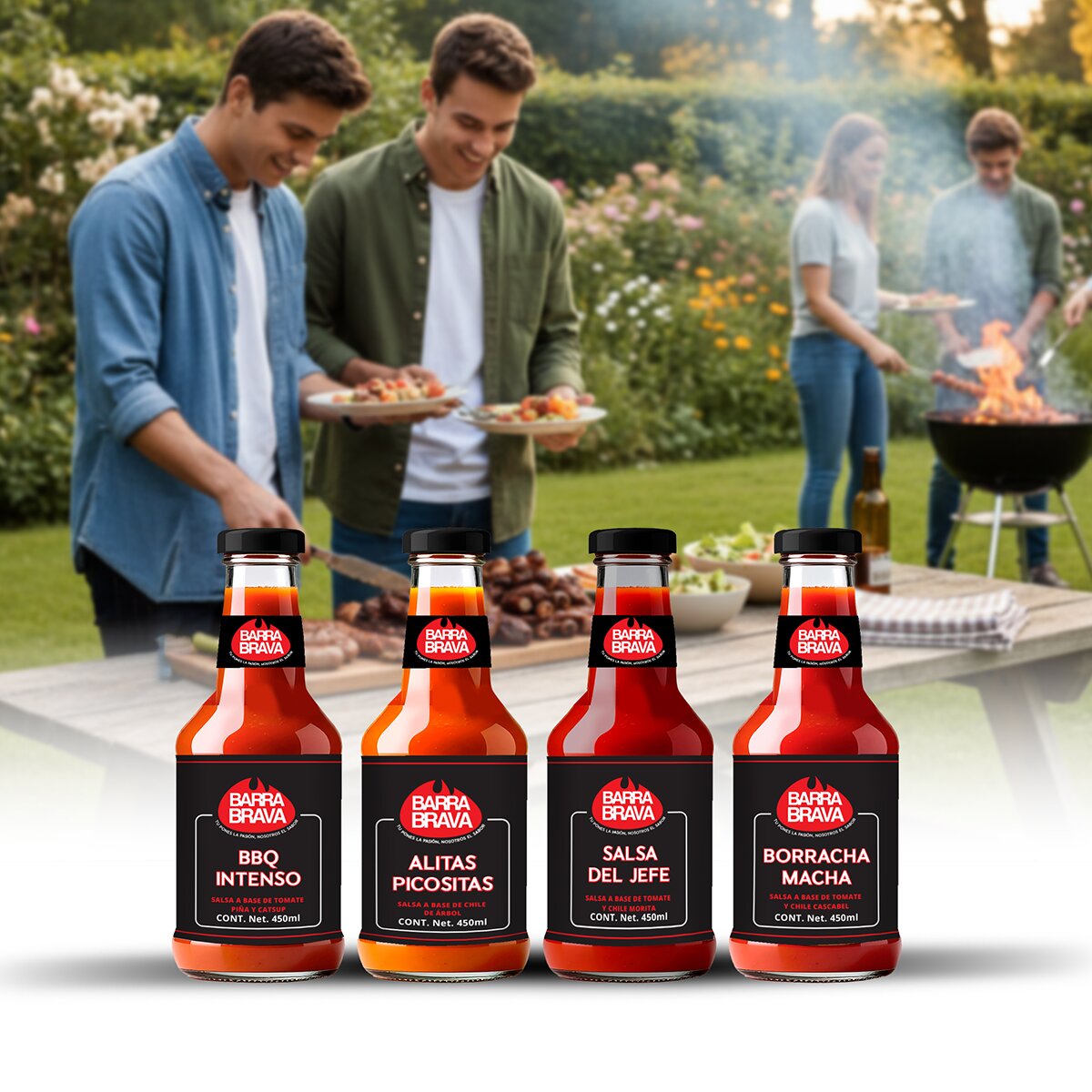 Barra Brava Variedad de Salsas 4/450 ml