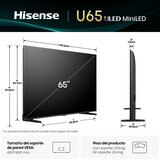 Hisense Pantalla 65" 4K Miniled Fire TV