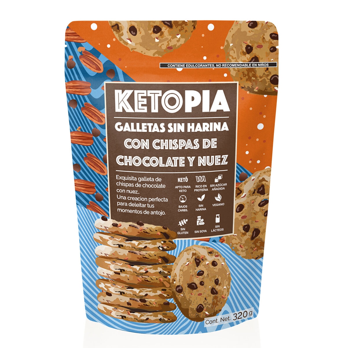 Ketopia Galletas con Chispas de Chocolate 320 g