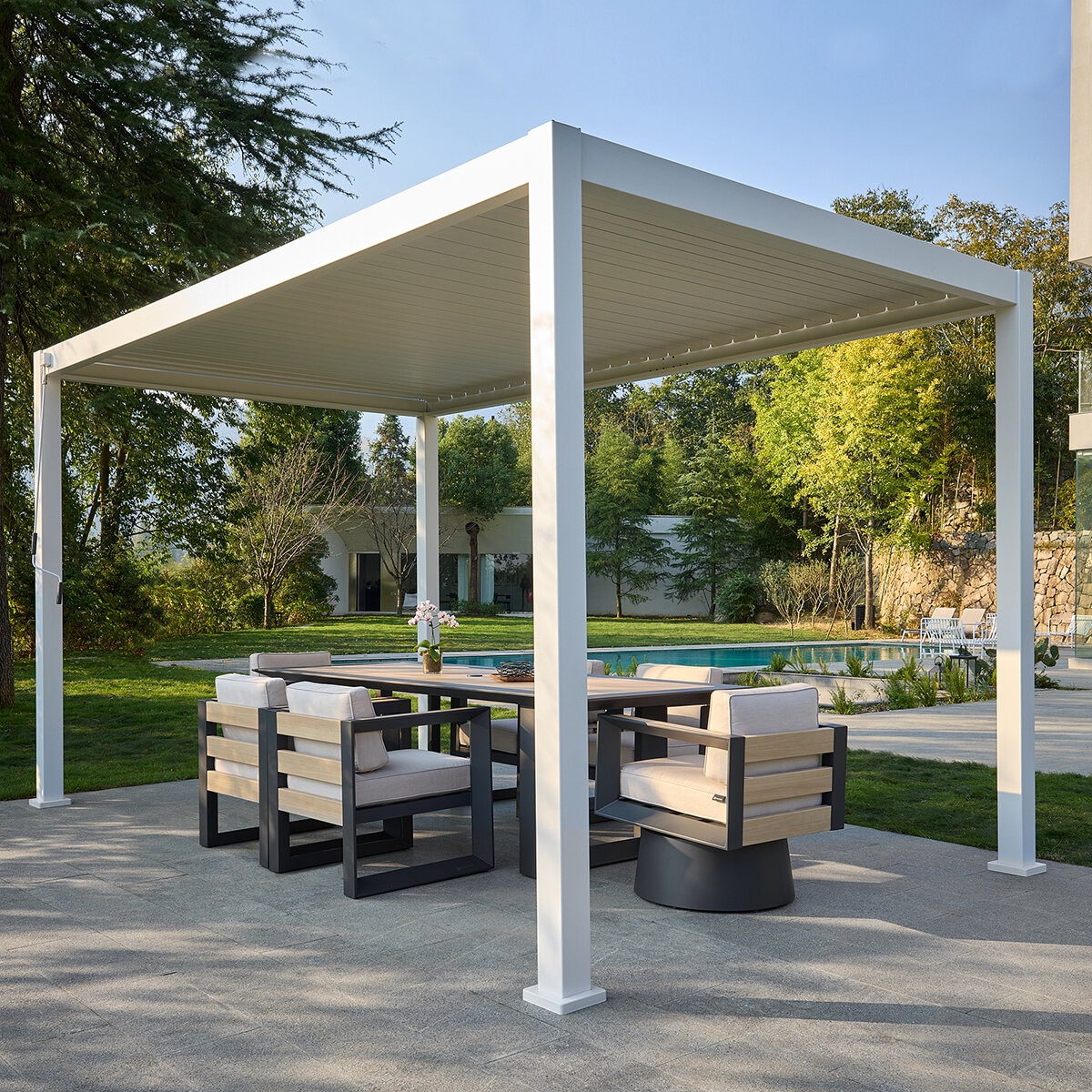 Zhengte, Pérgola de Aluminio de 3m x 4m