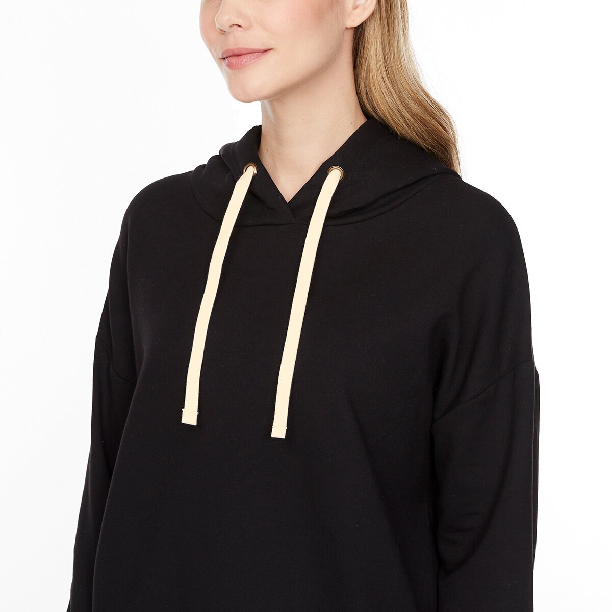 Buffalo David Bitton Sudadera para Dama Negro Extra Chica