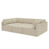 Thomasville, Fallon, Seccional Modular de Tela de 6 piezas con Otomano Thomasville, Fallon, Seccional Modular de Tela de 6 piezas con Otomano