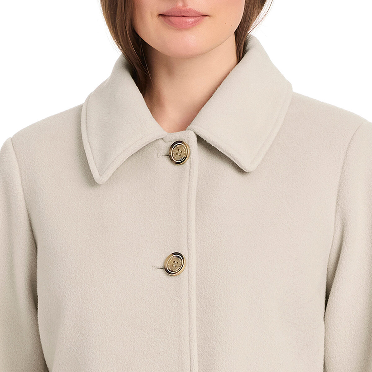 Vince Camuto Abrigo para Dama Crema Extra Chica