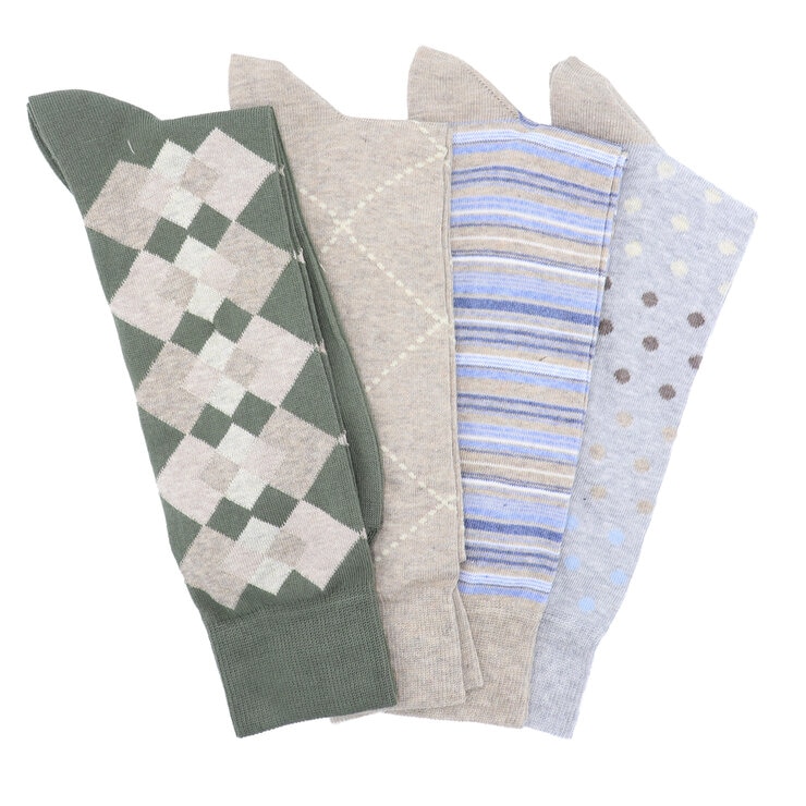 Lorenzo Uomo Calcetines de vestir para Caballero 4 pares Varias Tallas y Colores Lorenzo Uomo Calcetines de vestir para Caballero 4 pares Varias Tallas y Colores