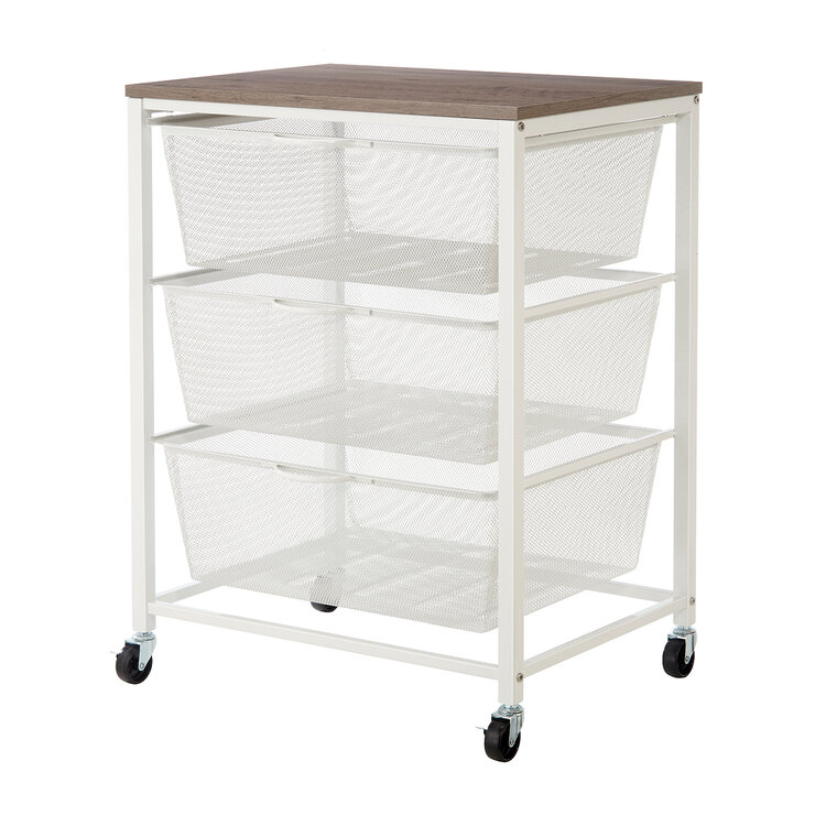 Carrito Rodante de Malla Metálica con 3 Niveles