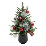 Árbol de Pino Decorado con Luces Centelleantes 91 cm Árbol de Pino Decorado con Luces Centelleantes 91 cm
