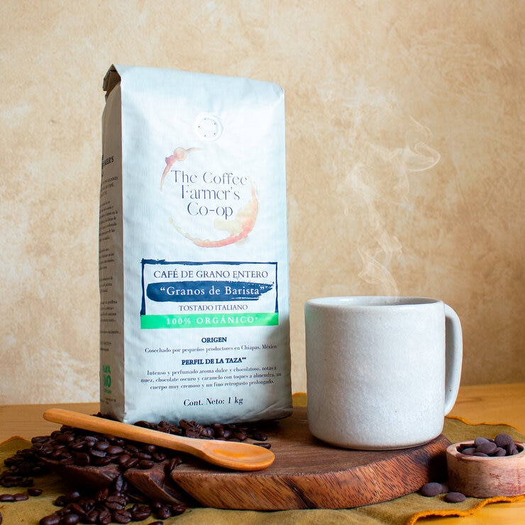 The Coffee Farmer’s Co-op Café Granos de Barista 100% Orgánico 1 kg
