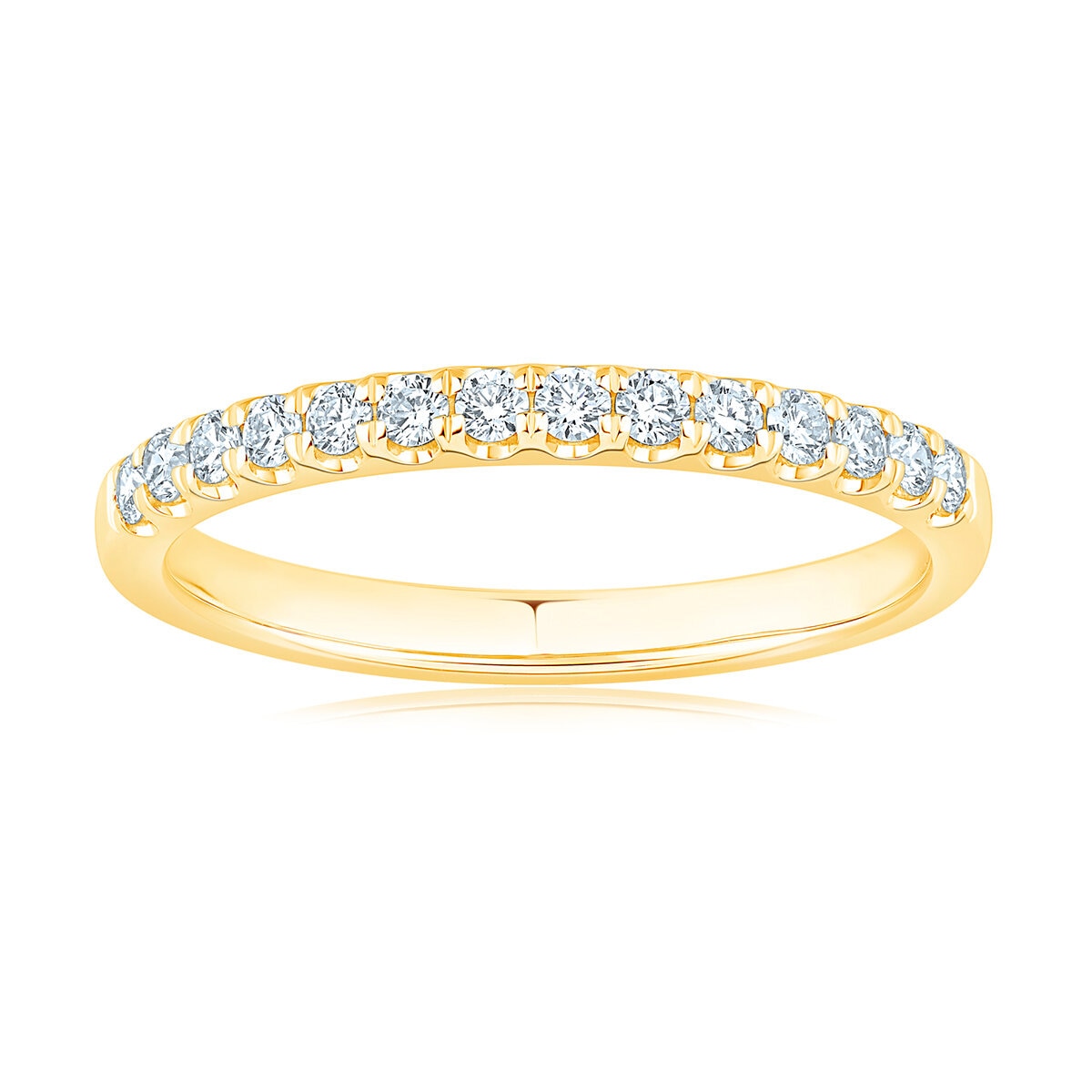 Anillo, 0.25ctw Diamantes, Oro Amarillo de 14K