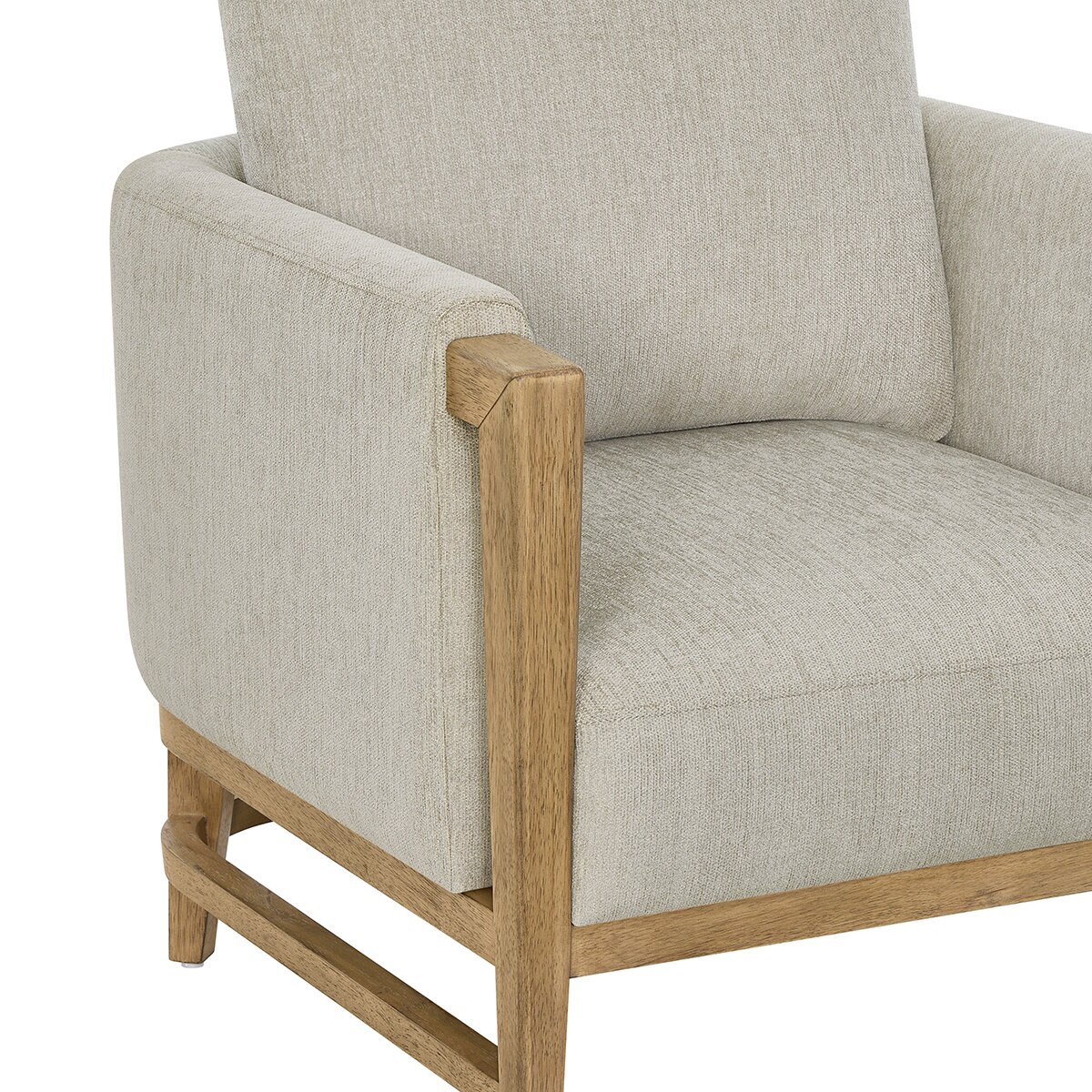 Thomasville, Sillón de Tela con Detalles de Madera