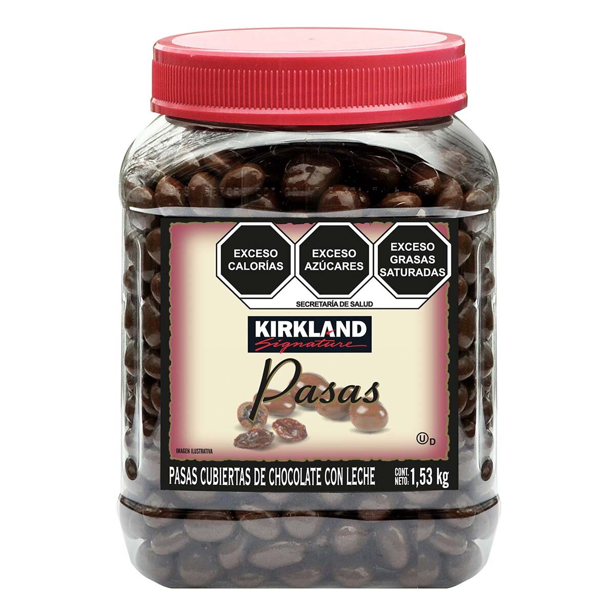 Kirkland Signature Pasas Cubiertas de Chocolate 1.53 kg