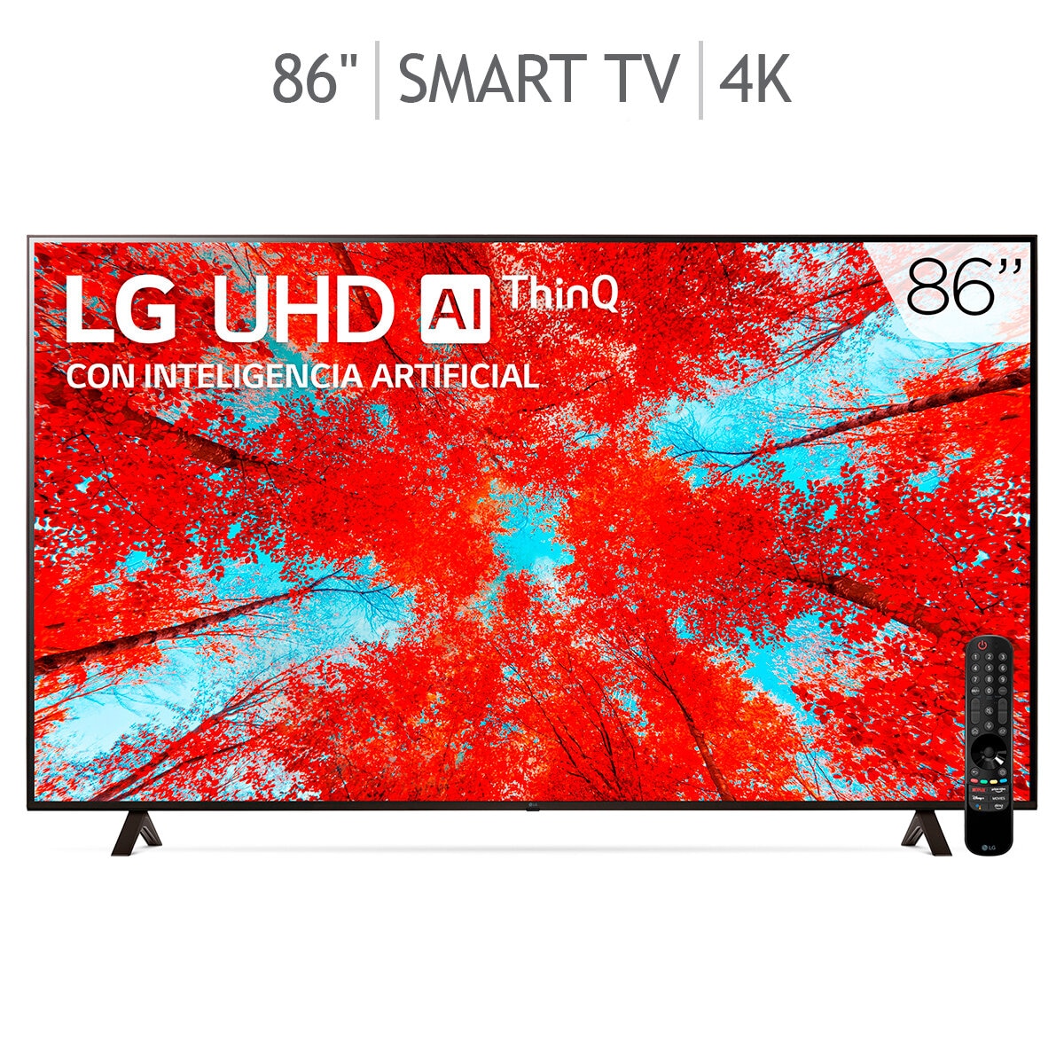 LG Pantalla 86" 4K UHD AI ThinQ Smart TV Costco México