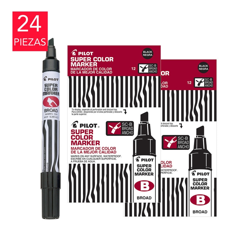 Pilot marcador permanente punta cincel rellenable Pilot marcador permanente punta cincel rellenable