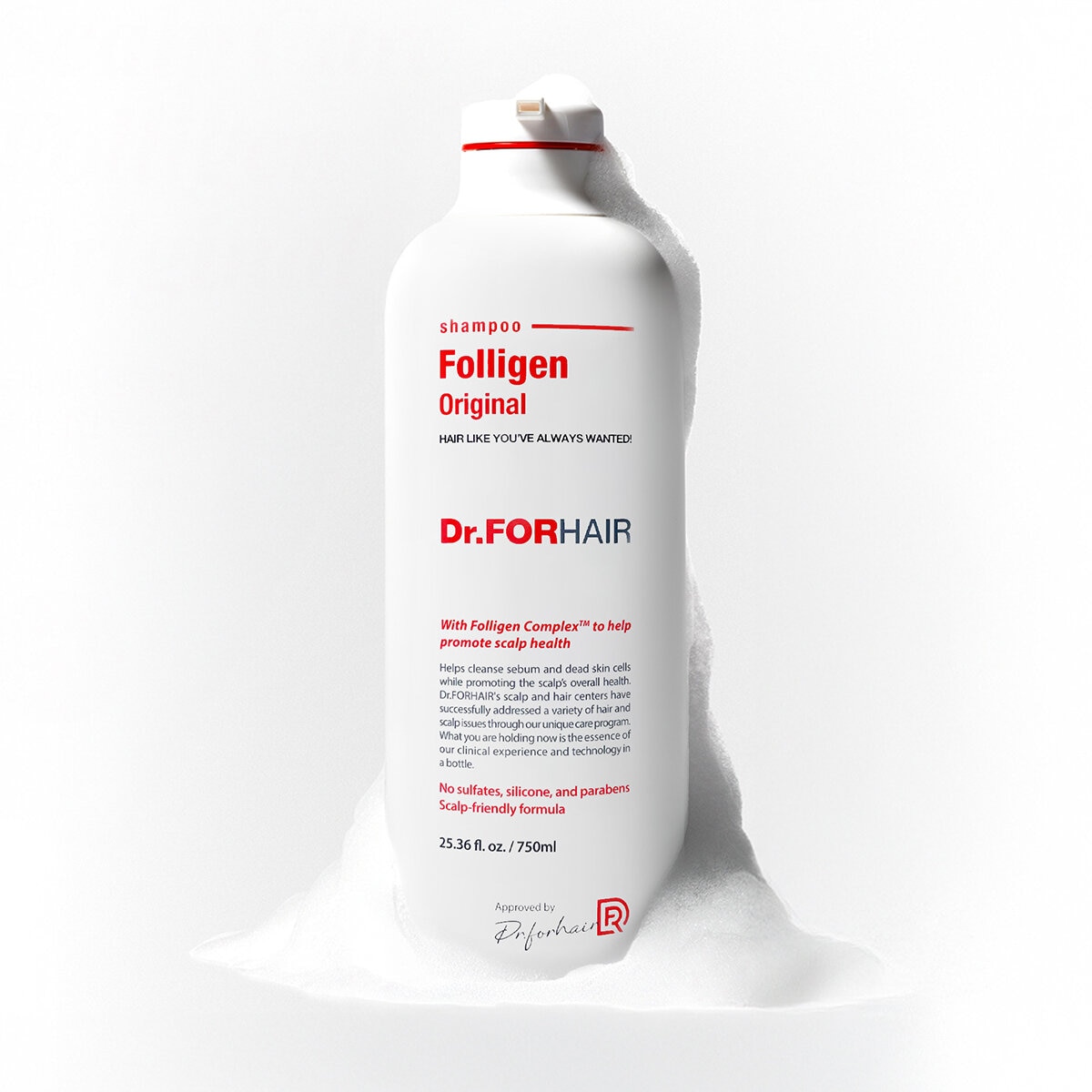 Dr.FORHAIR Shampoo Anticaída 2 pzas de 750 ml