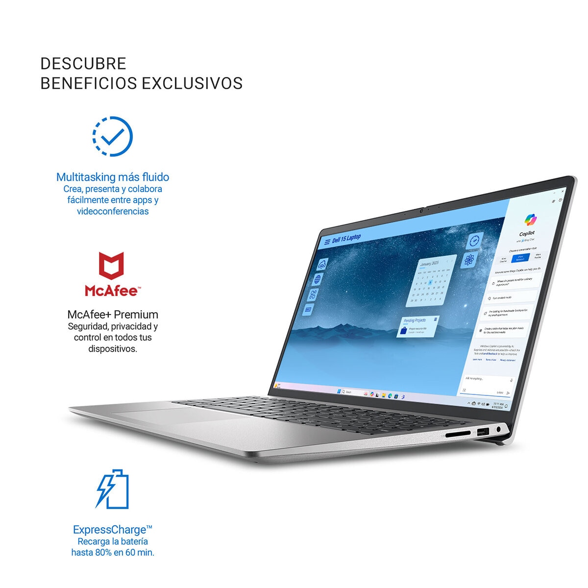 DELL 15 Laptop 15.6" Full HD 16GB 512GB SSD