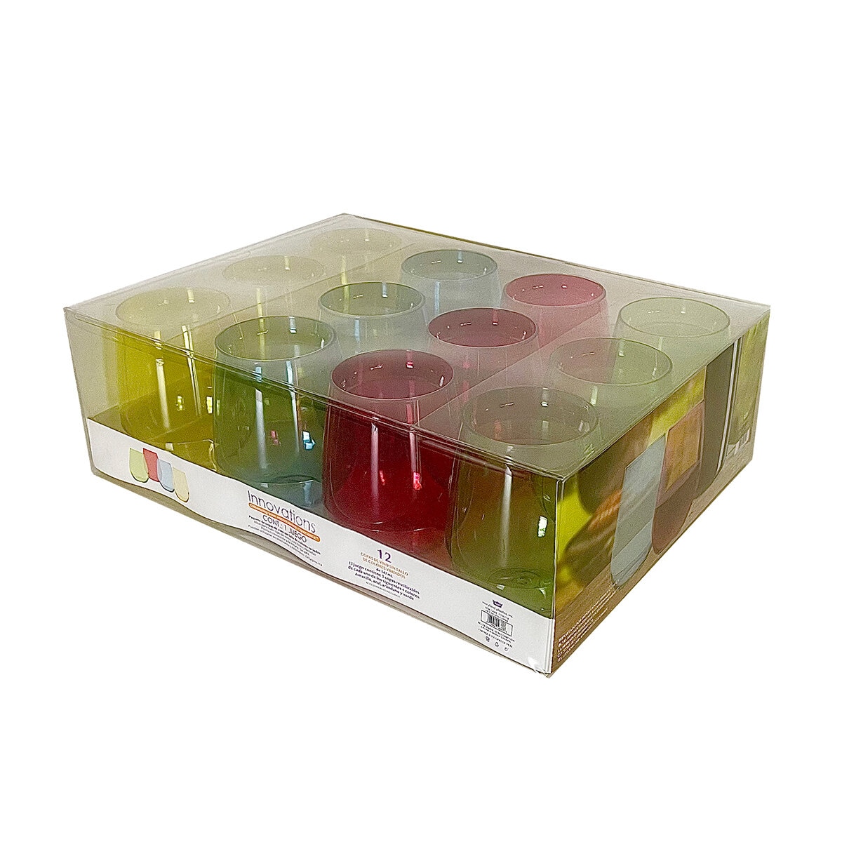 Maryland Copas para Vino de Plástico 12 pzs