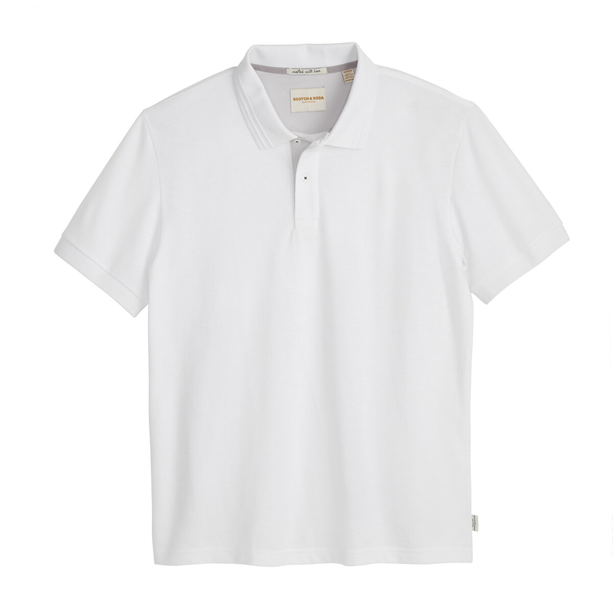 Scotch & Soda Polo para Caballero Blanco Grande