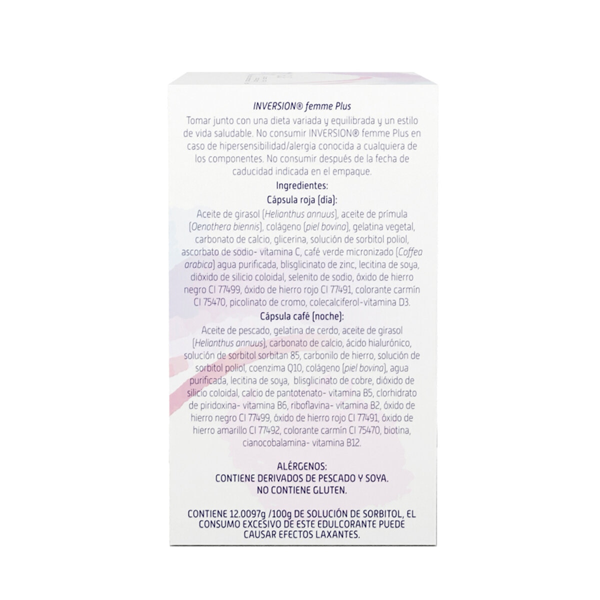 Inversión Femme Plus 60 Cápsulas Rojas y 30 Cápsulas Café