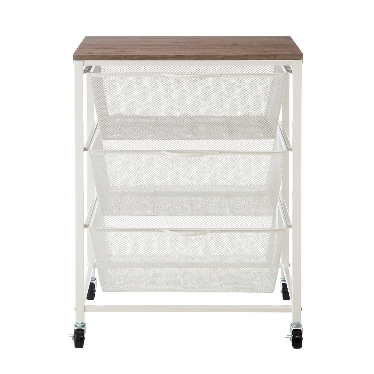 Carrito Rodante de Malla Metálica con 3 Niveles