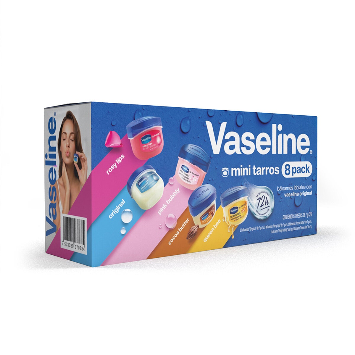 Vaseline Bálsamo para Labios 8 Mini Tarros de 7g c/u Vaseline Bálsamo para Labios 8 Mini Tarros de 7g c/u