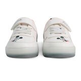 Disney Mickey, Tenis Color Blanco-Naranja con Luces para Niño, Varios Colores