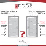International Door Supply, Puerta de Alta Seguridad Santa Fe con Fijo Izquierda