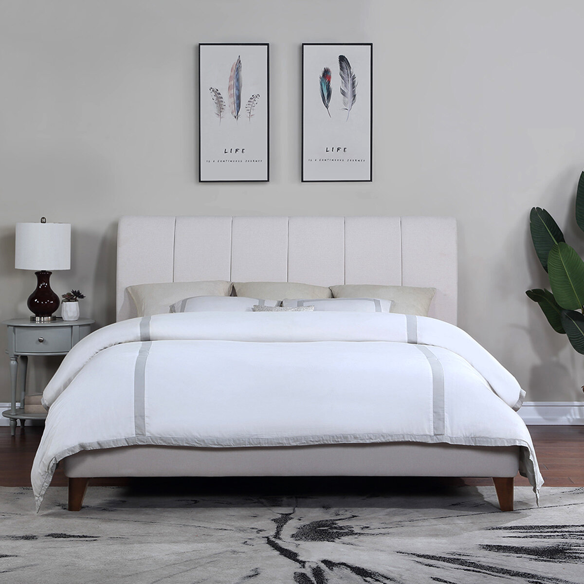 Northridge Home, Cama Queen Tapizada Costco México