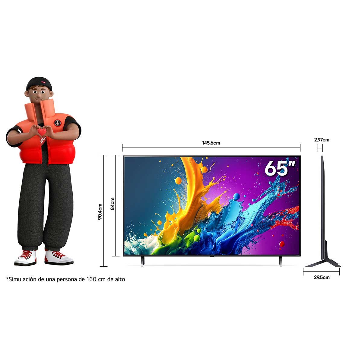 LG Pantalla 65" QNED Smart TV