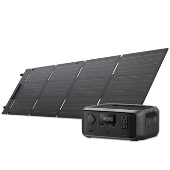 EcoFlow, Estación de Energía, River 3+Panel Solar 60W