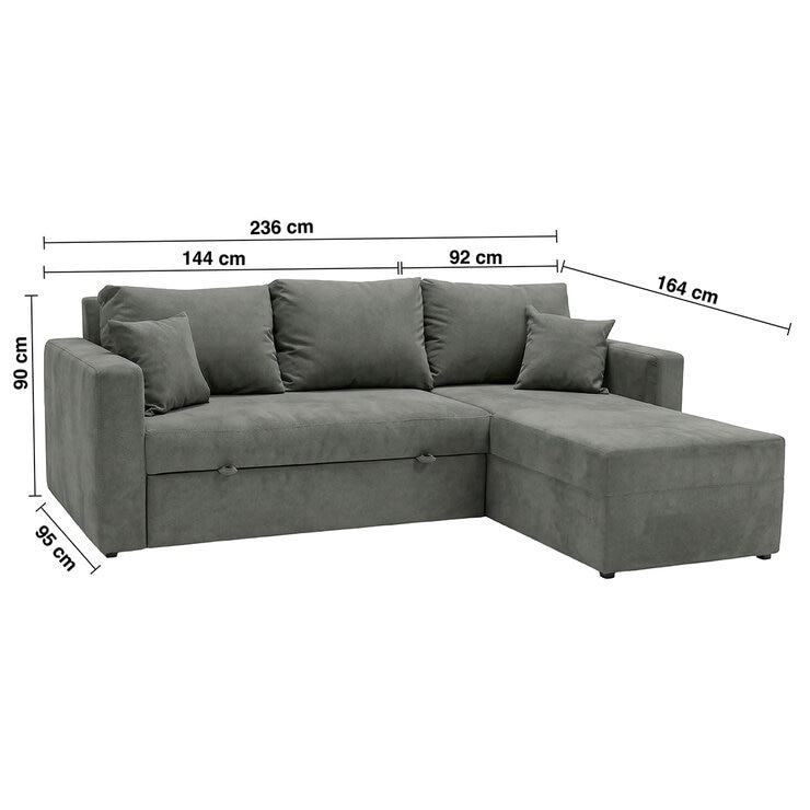 Muebles Liz, Barlow, Sofá Cama Seccional