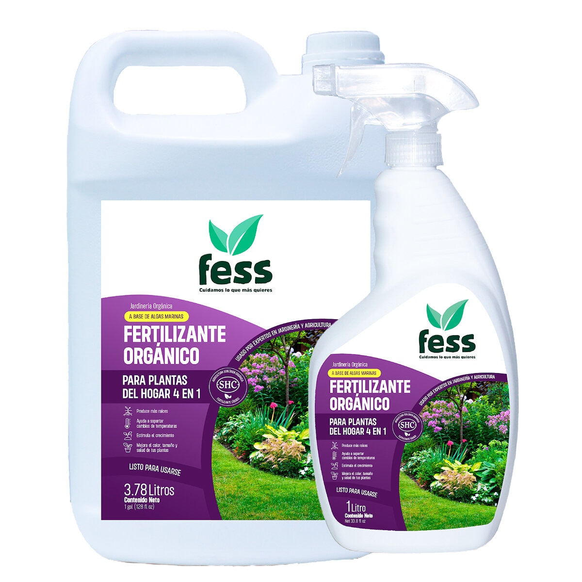 Fess, Fertilizante Orgánico para plantas, 3.78L +1L
