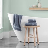 Purely Indulgent, Juego de 4 Toallas, Azul