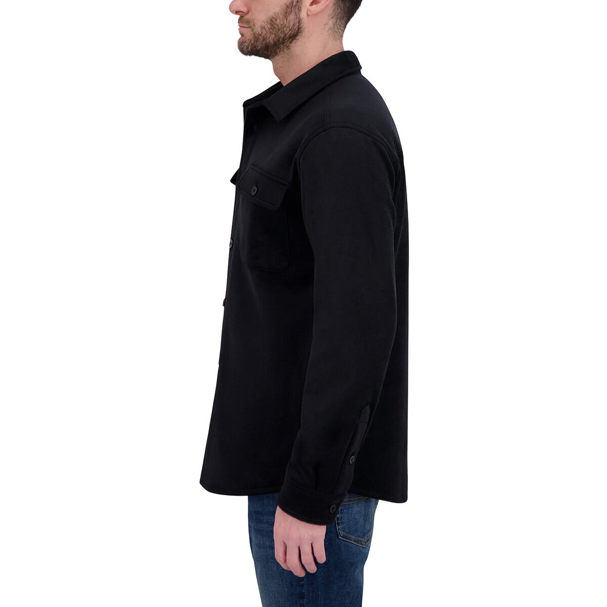 Kirkland Signature Sobrecamisa para Caballero Negro Grande
