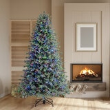 Árbol de Navidad Artificial 2.28m Preiluminado con 1,850 Luces LED