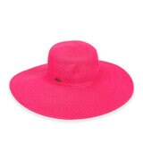 Sun & Sand, Sombrero Clásico de Ala Grande Color Fiusha