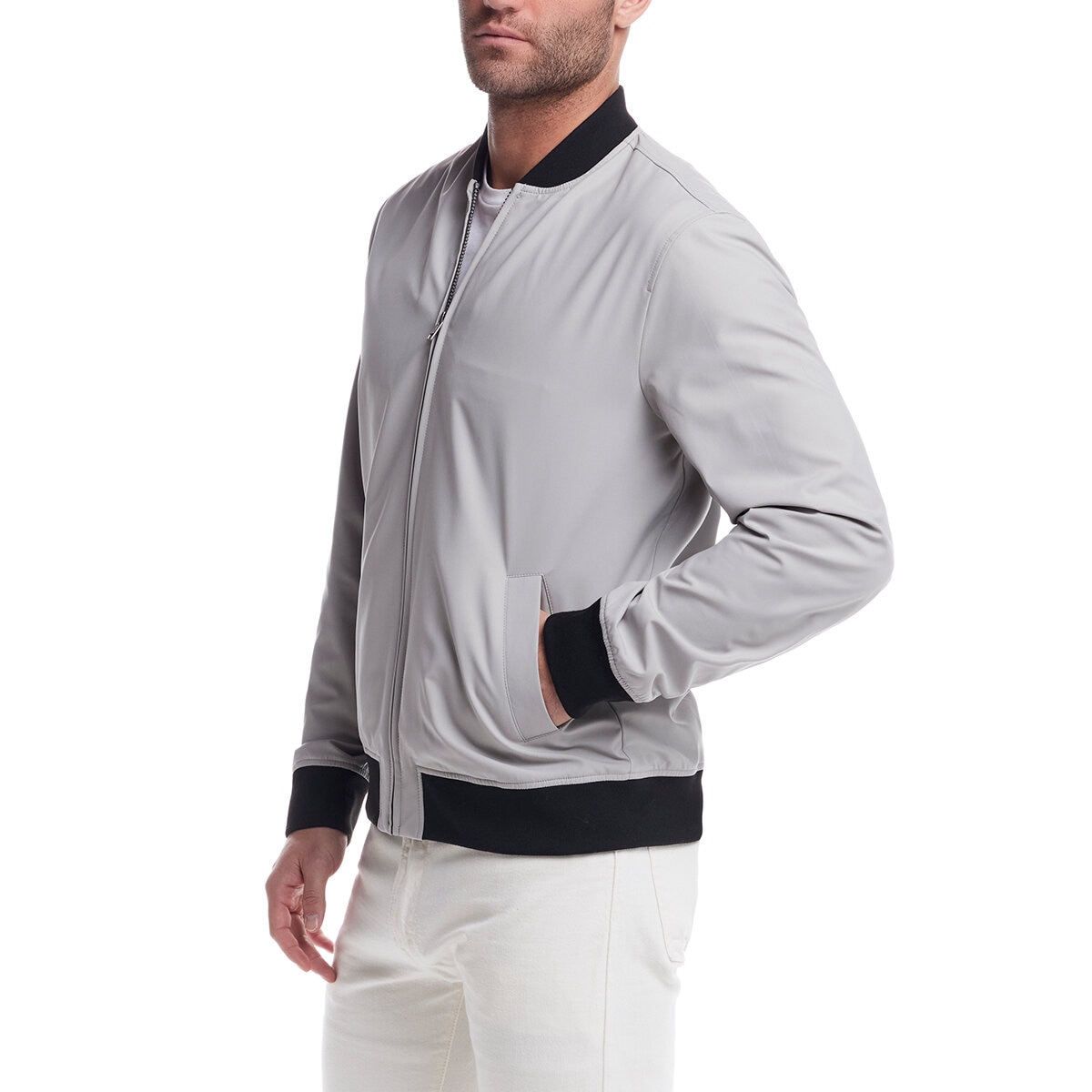 Weatherproof Vintage Chamarra para Caballero Gris Chica