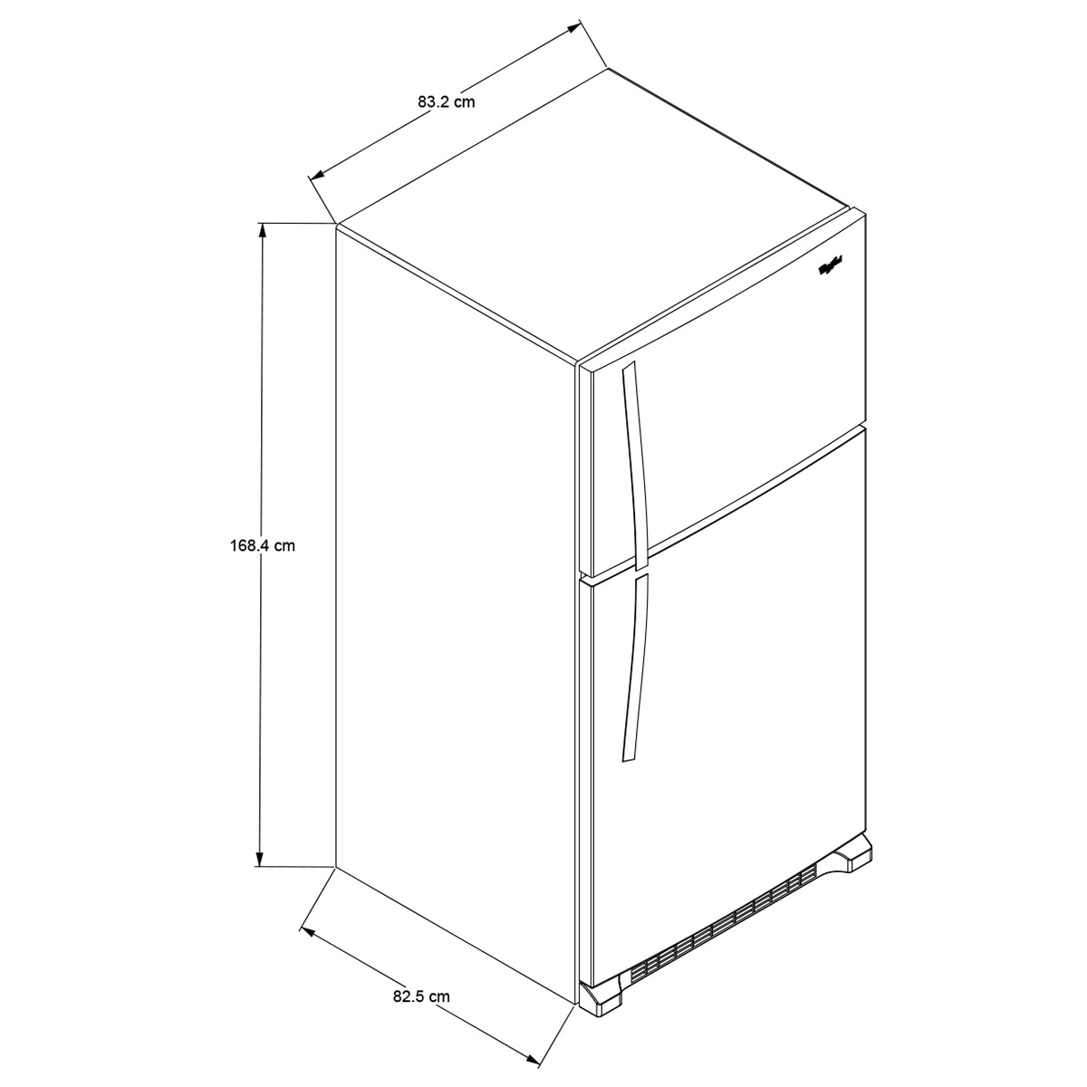 Whirlpool Refrigerador 21' Top Mount