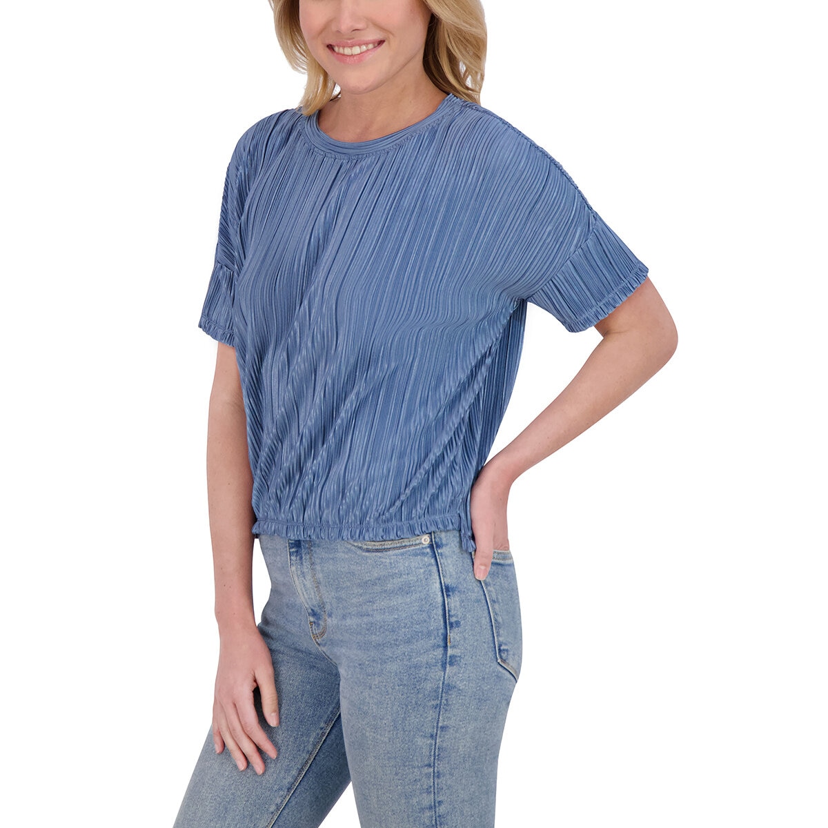 Marc New York Blusa para Dama Azul Chica