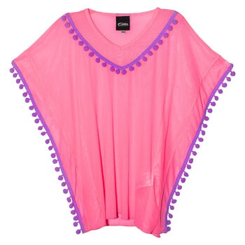 Skysoul, Vestido Corto Color Rosa para Niña, Varias Tallas
