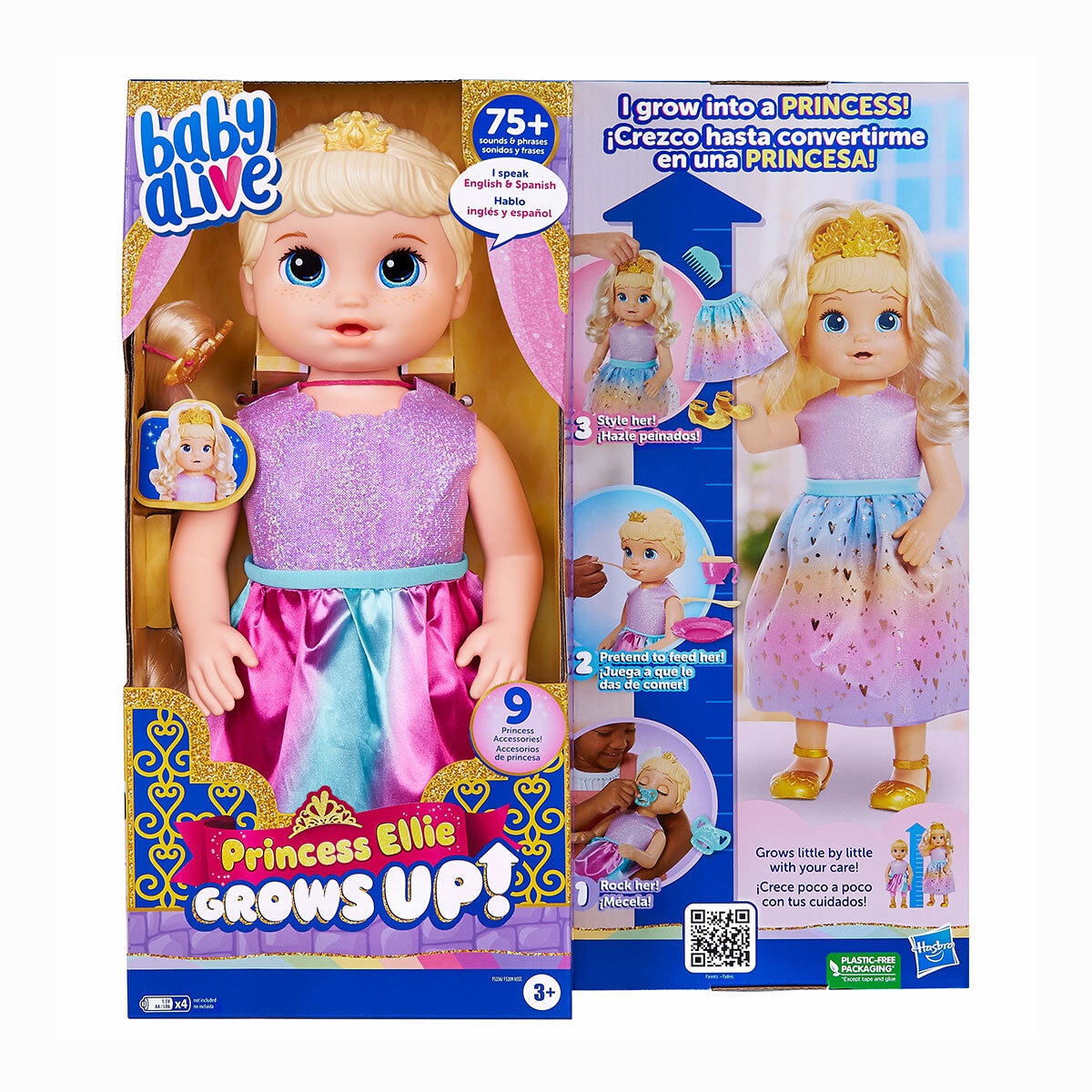 Baby Alive Princesa Ellie Crece 