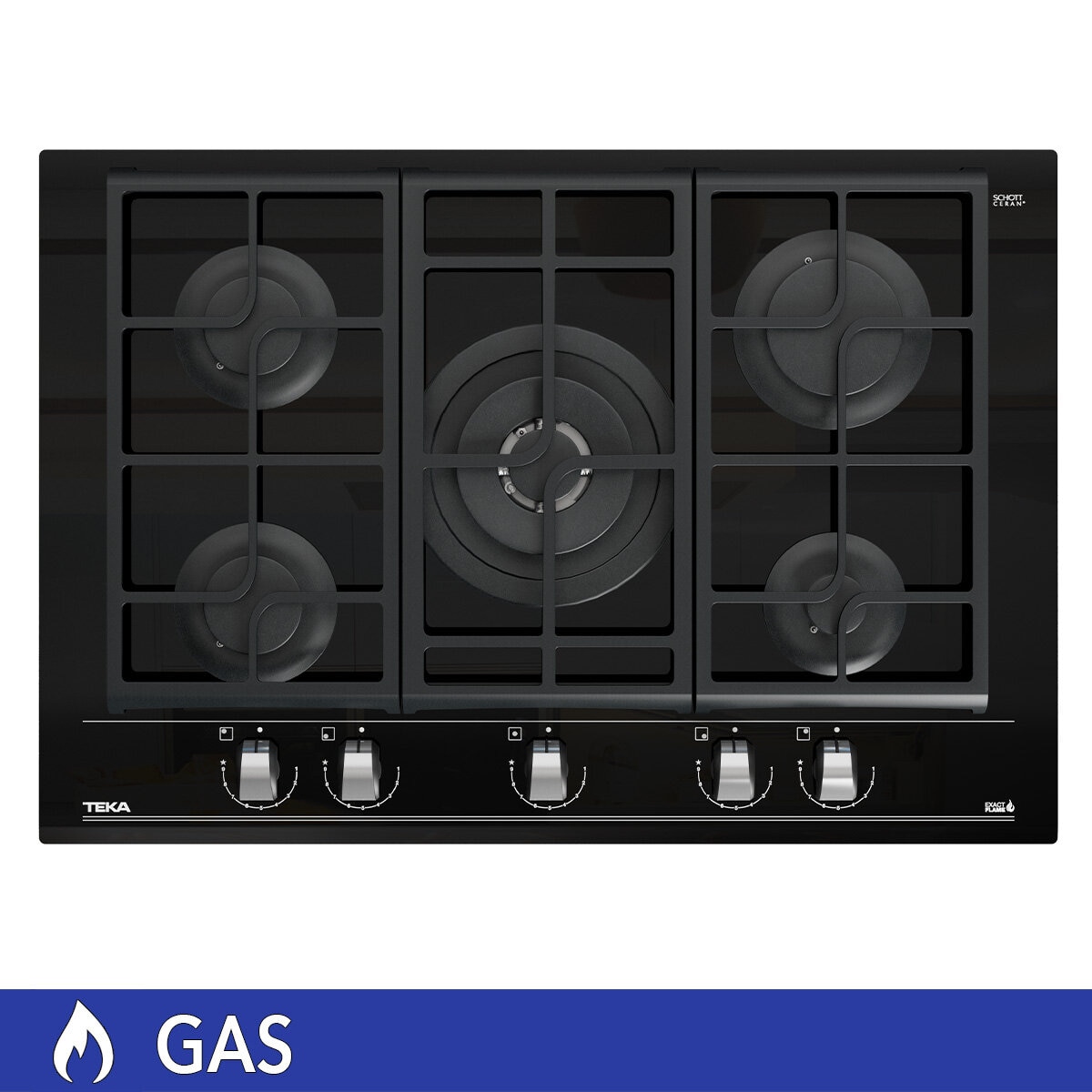 Teka Parrilla 5 Quemadores 75cm de Gas