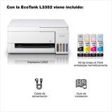 Epson Impresora Multifuncional Ecotank a Color Inalámbrica L3352
